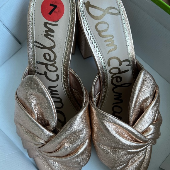 Sam Edelman Size 7 Broze slides - Picture 3 of 3
